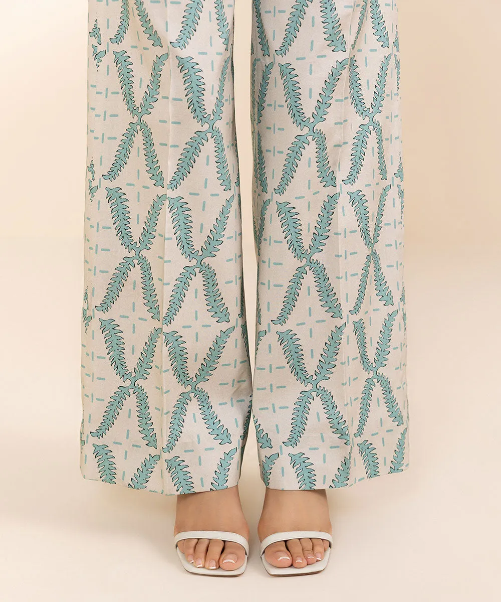 2 Piece - Printed Linen Suit