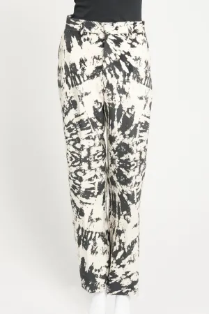 Acid Wash Print Preowned Suit Trouser