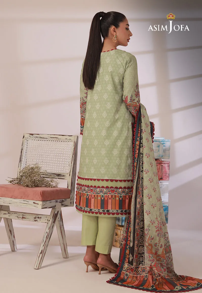 AJBP-01 DESIGNERS STITCHED EMBROIDERED CAMBRIC 3 PCS