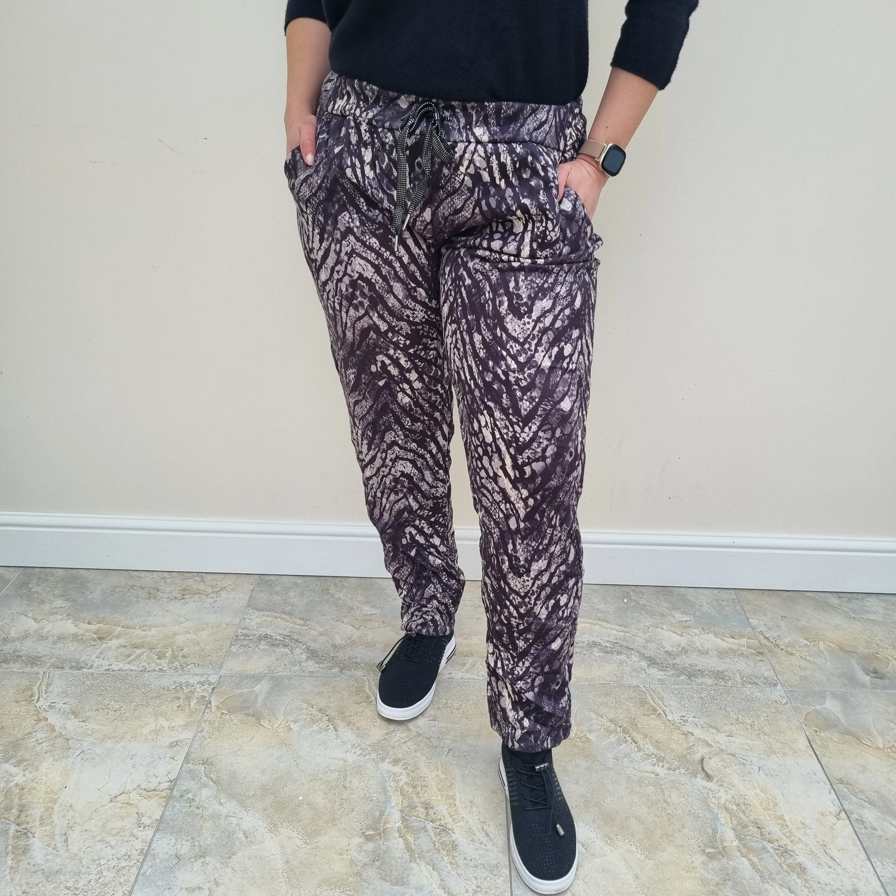 Animal print magic trousers