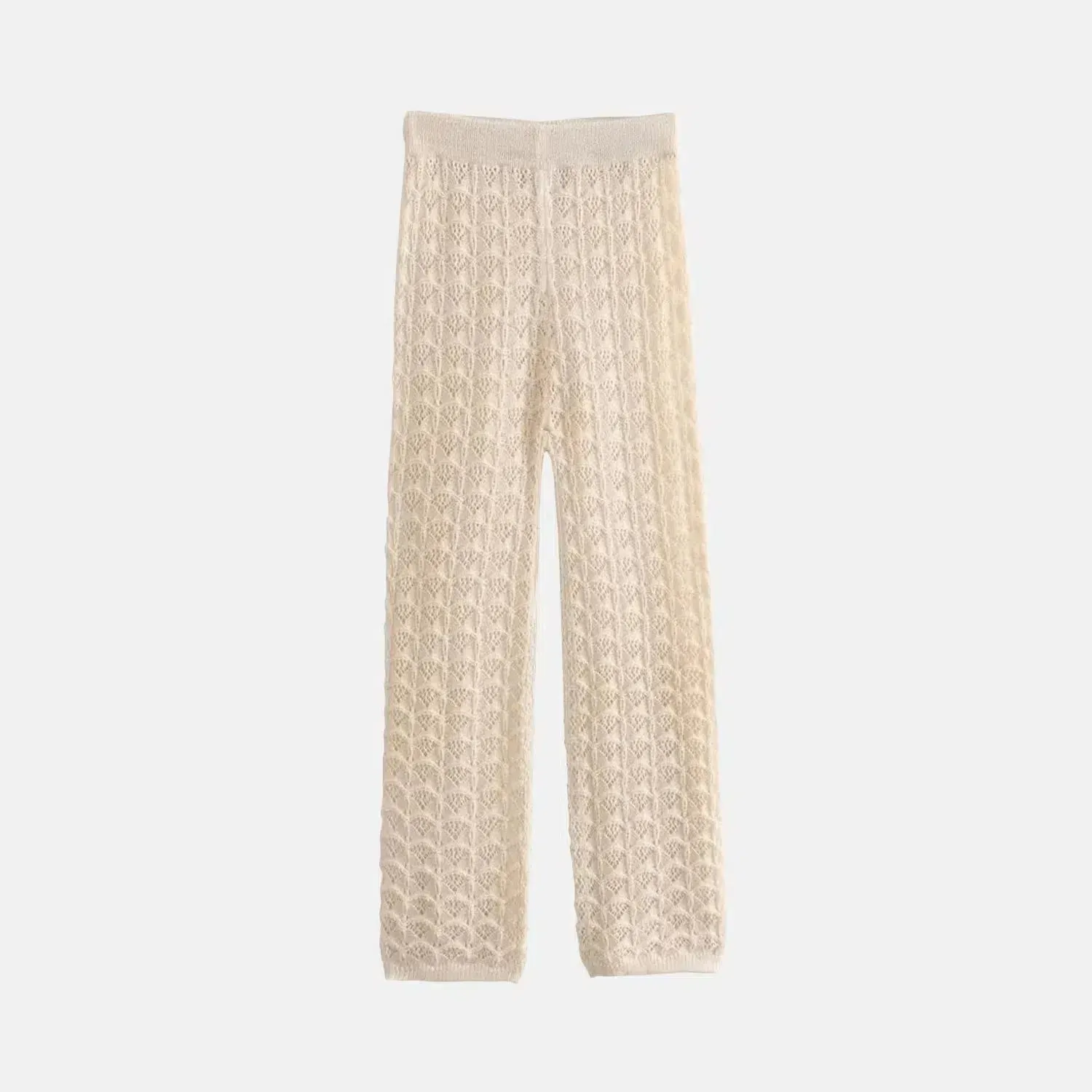 Arvella – Lacy stitch pattern – Knit pants