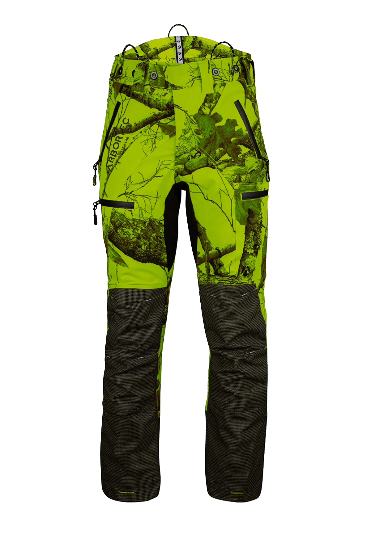 AT4060 UL - Breatheflex Pro Realtree Chainsaw Trousers Design A/Class 1 - Lime