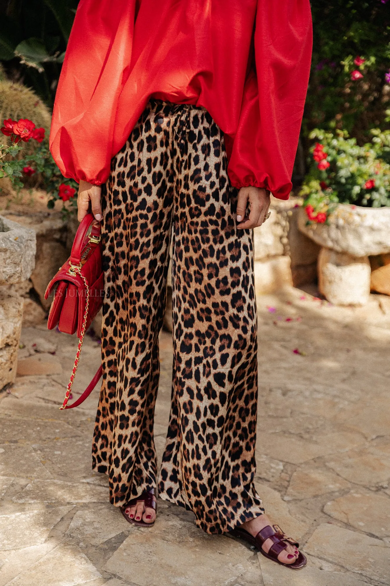 Aurora leopard trousers