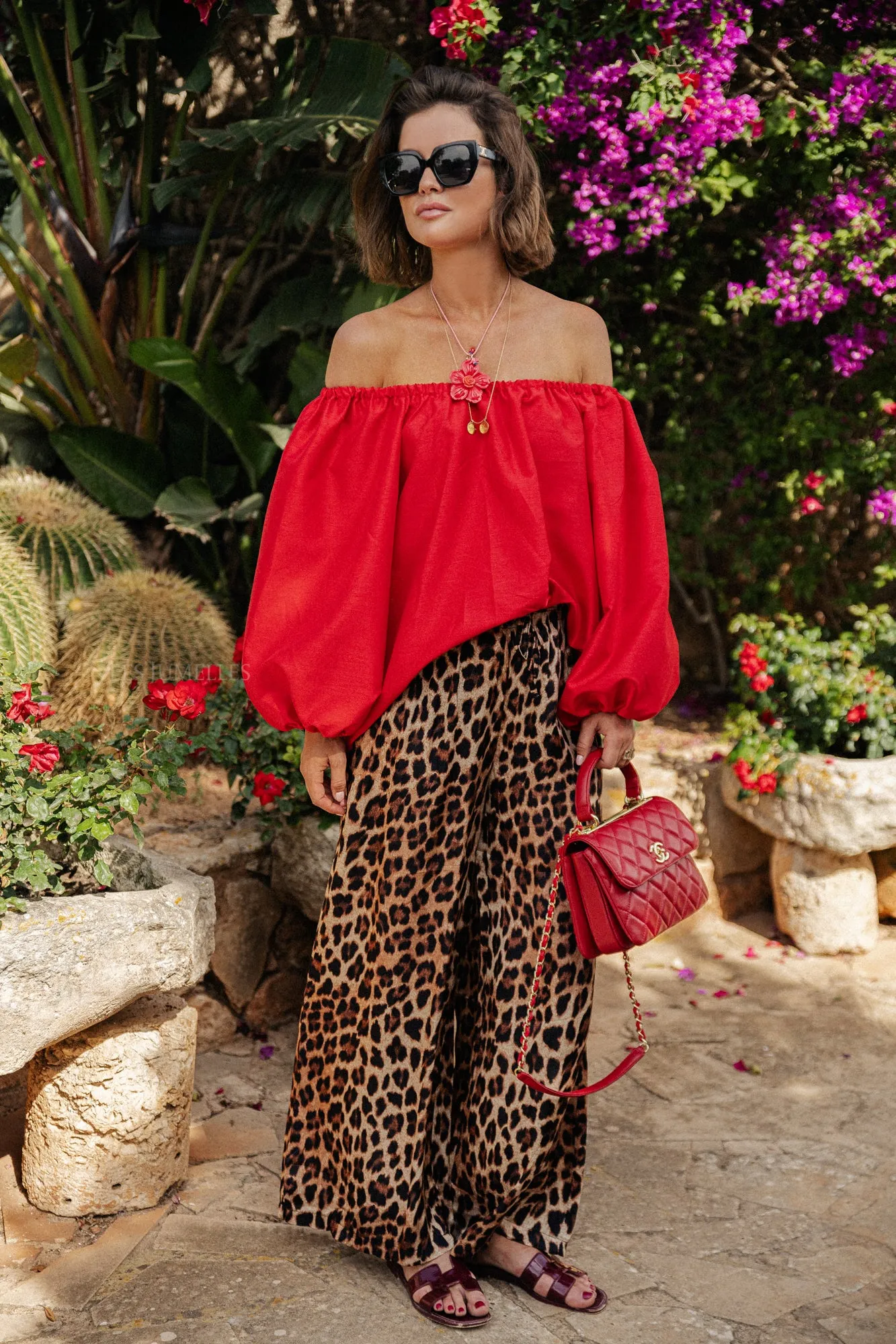 Aurora leopard trousers