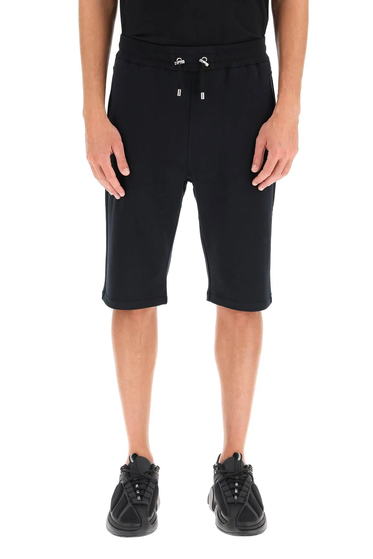 BALMAIN sweatshorts with flocked logo