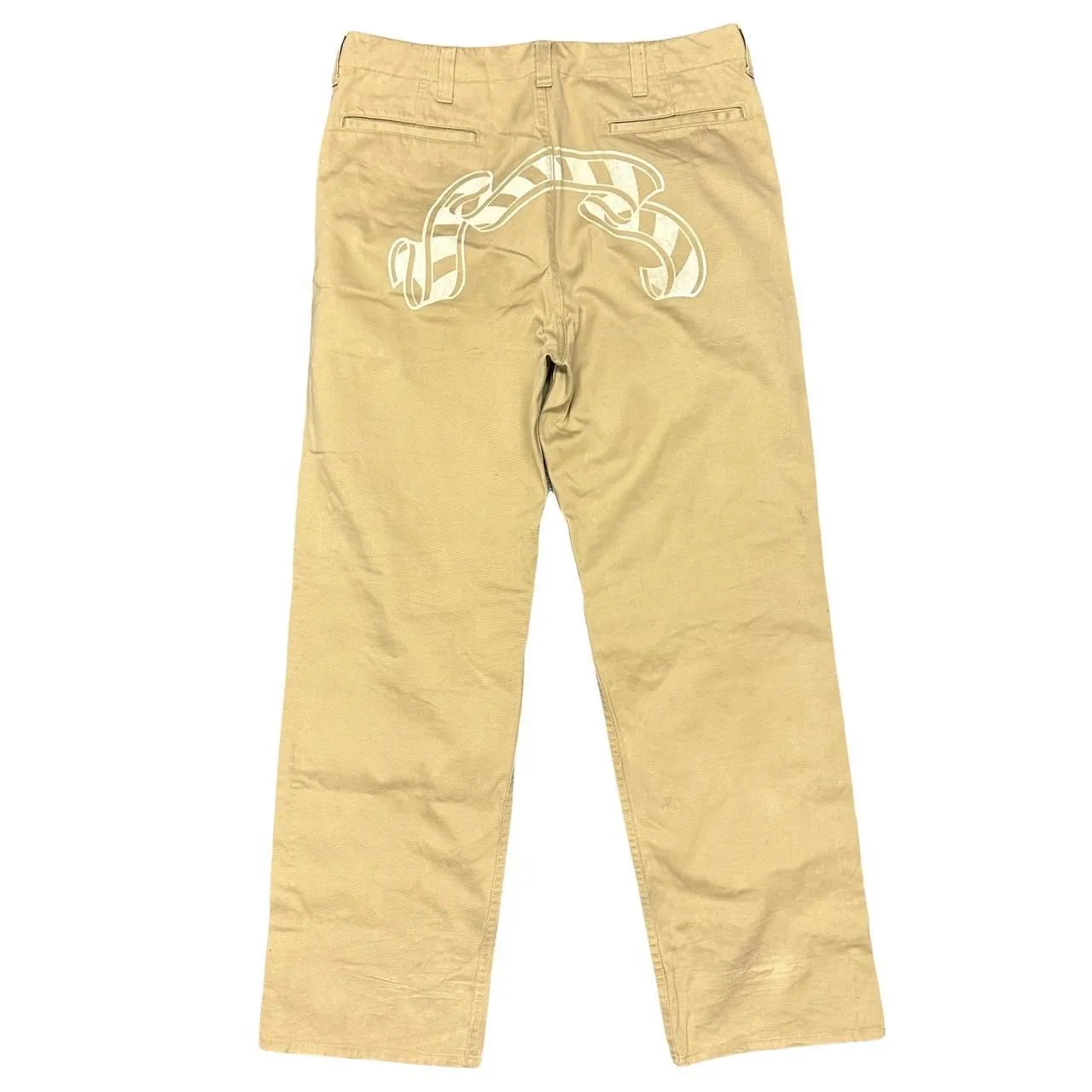 Bape Baby Milo Sad Face Beige Trousers ( M / W32 )