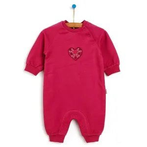 Bebbek Newborn Sweet Birds Jumpsuit - Damson