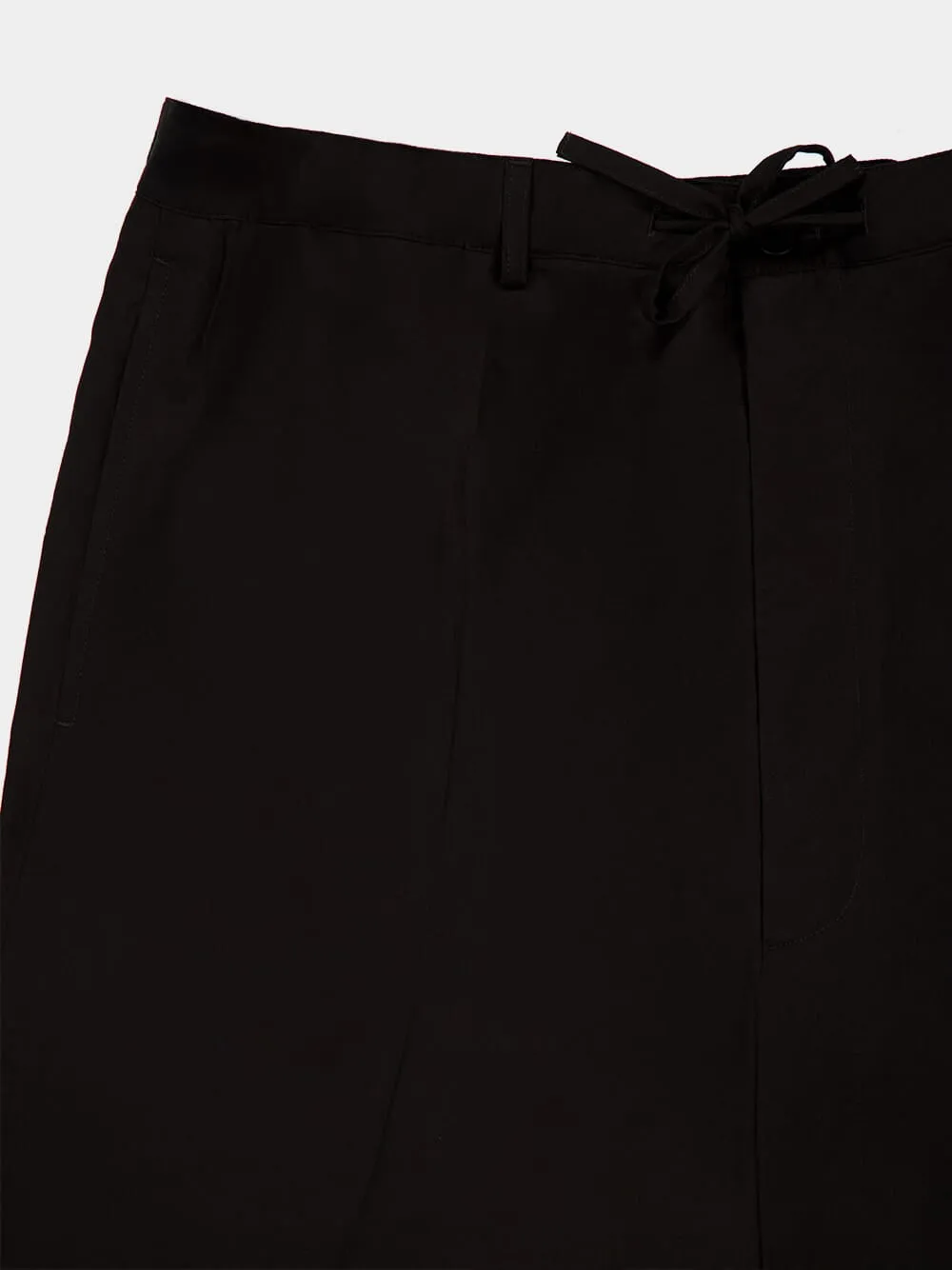 Black Fluid Tailored Pants