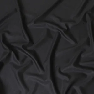 Black super 150's English wool and cashmere suiting fabric in self design-D7262