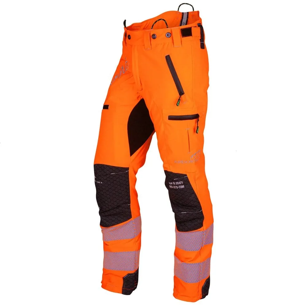 Breatheflex Pro Chainsaw Trousers Hi Viz Type A Class 1