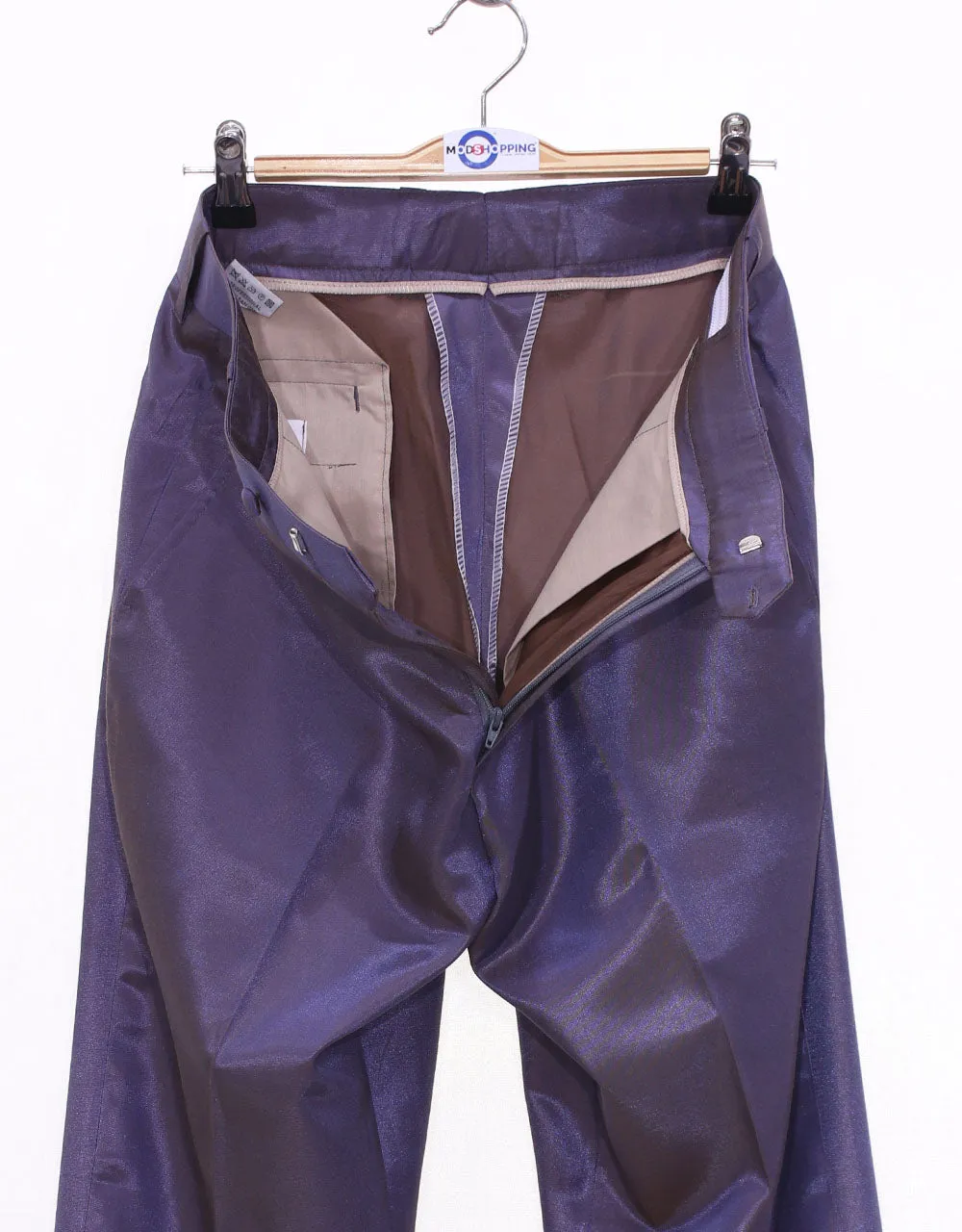 Brown and Purple Two Tone Trouser