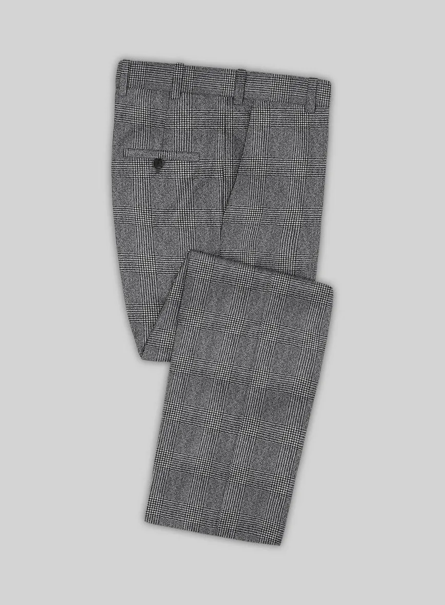 Caccioppoli Alage Glen Gray Wool Pants