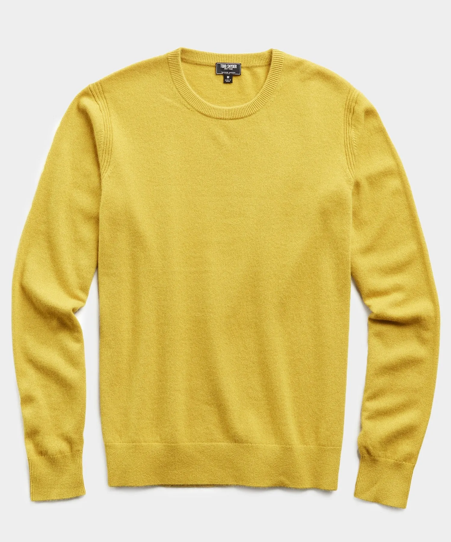 Cashmere Crewneck Sweater in Citron