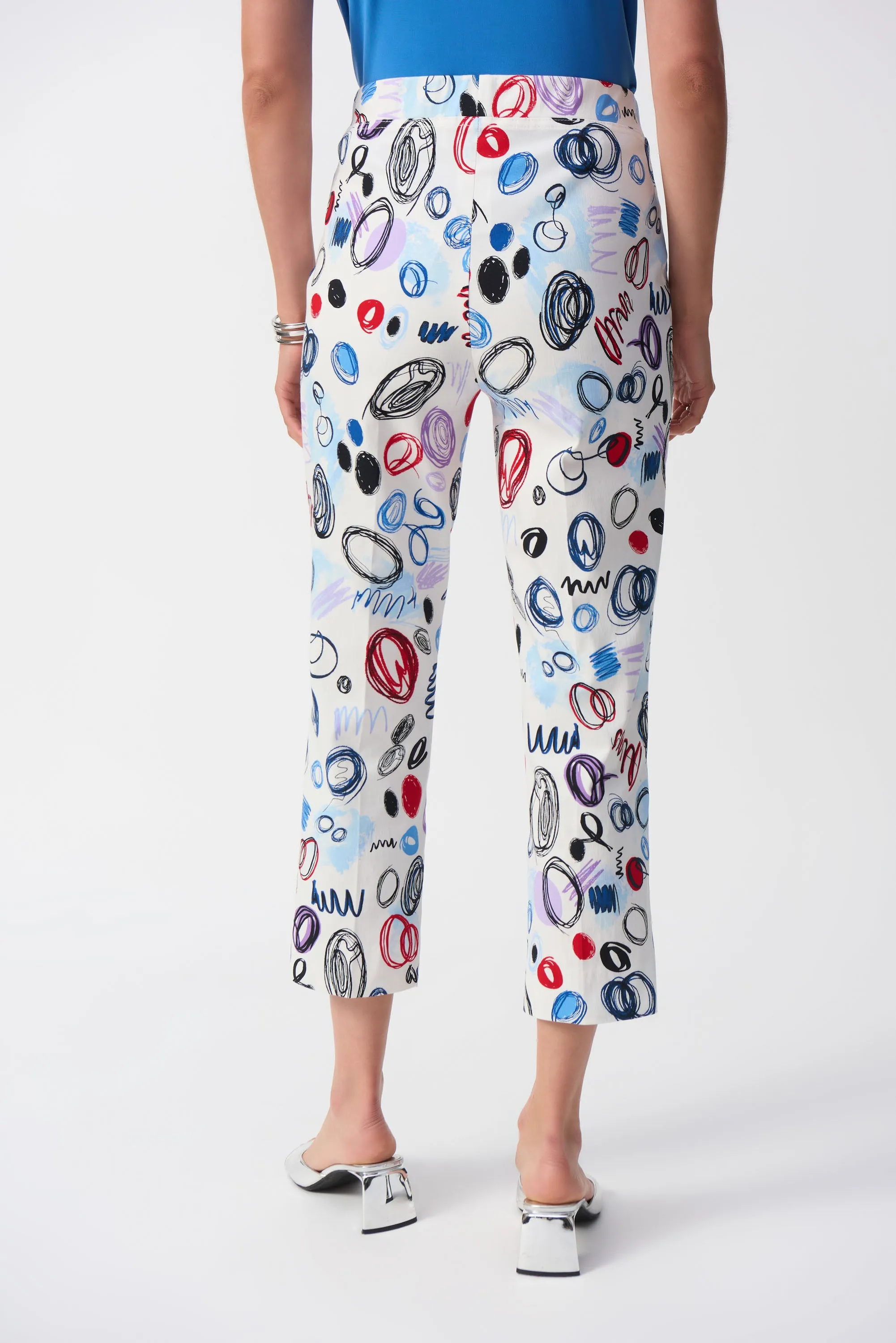 Circle Print Pull On Trousers <span>251221<span>