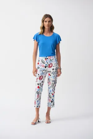 Circle Print Pull On Trousers <span>251221<span>