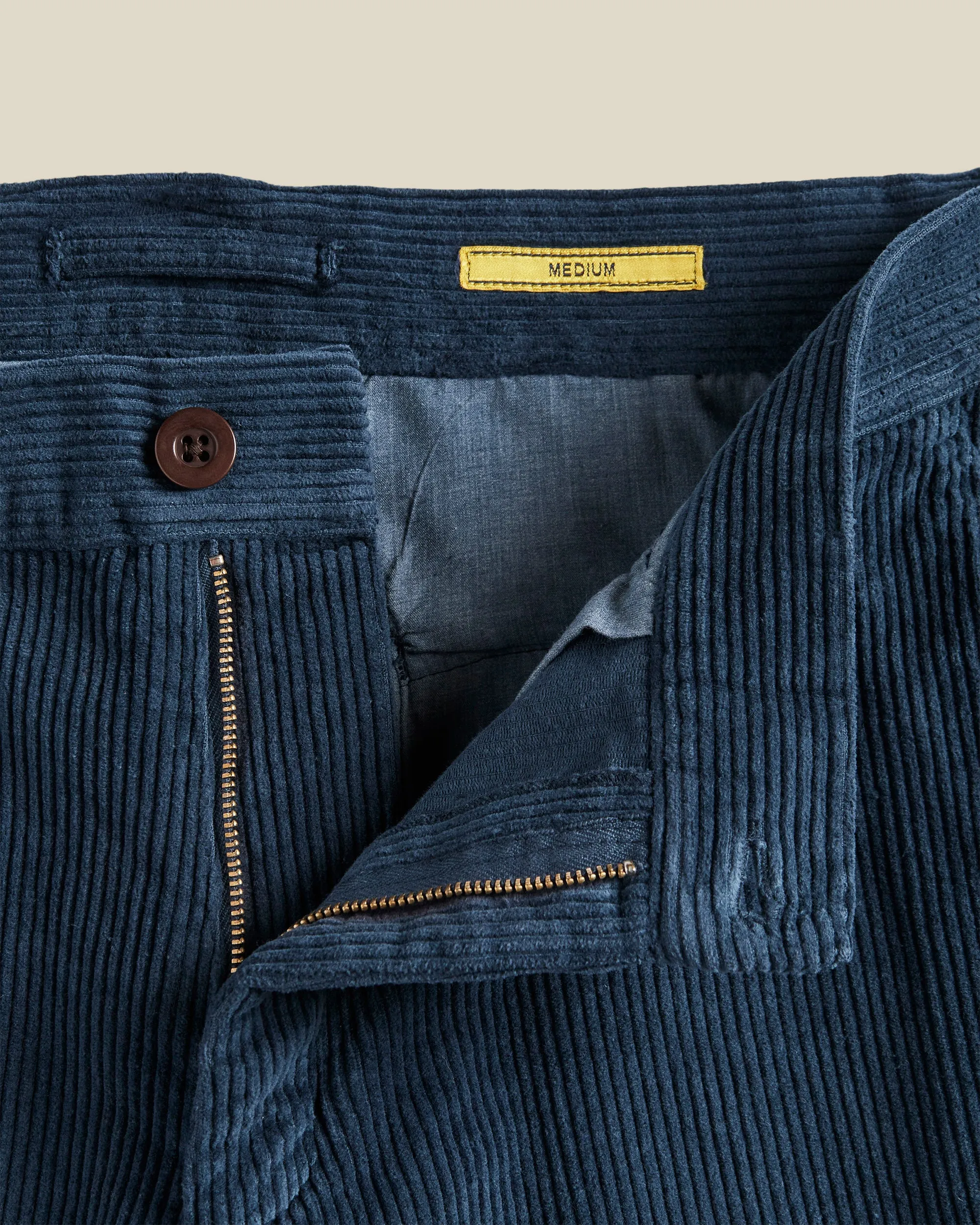 Corduroy Trousers - Navy