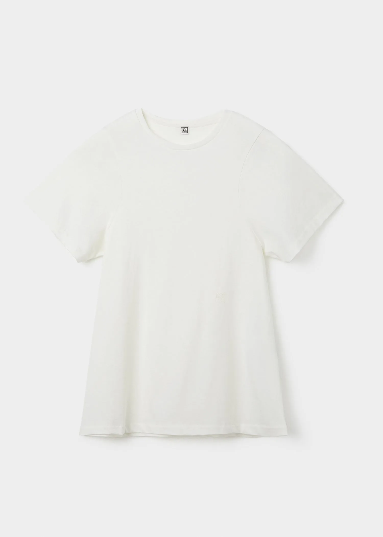 Curved seam tee off-white