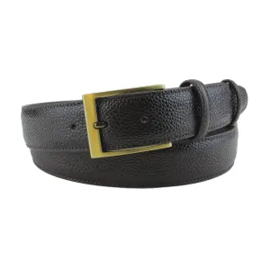 Dark Creme Brulee Scotch Texture Burnished Slice Belt