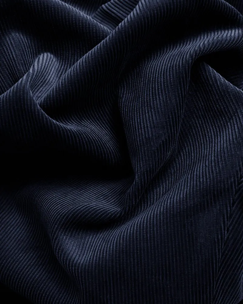 Dark Navy Cotton Corduroy Trousers