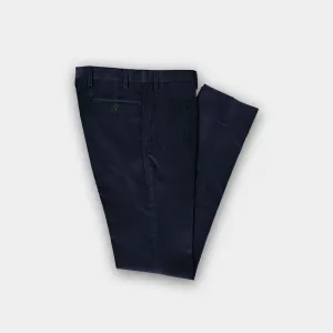 Dark Navy Cotton Corduroy Trousers