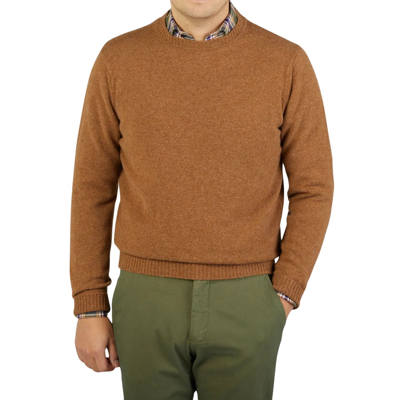 Driftwood Crew Neck Lambswool Sweater