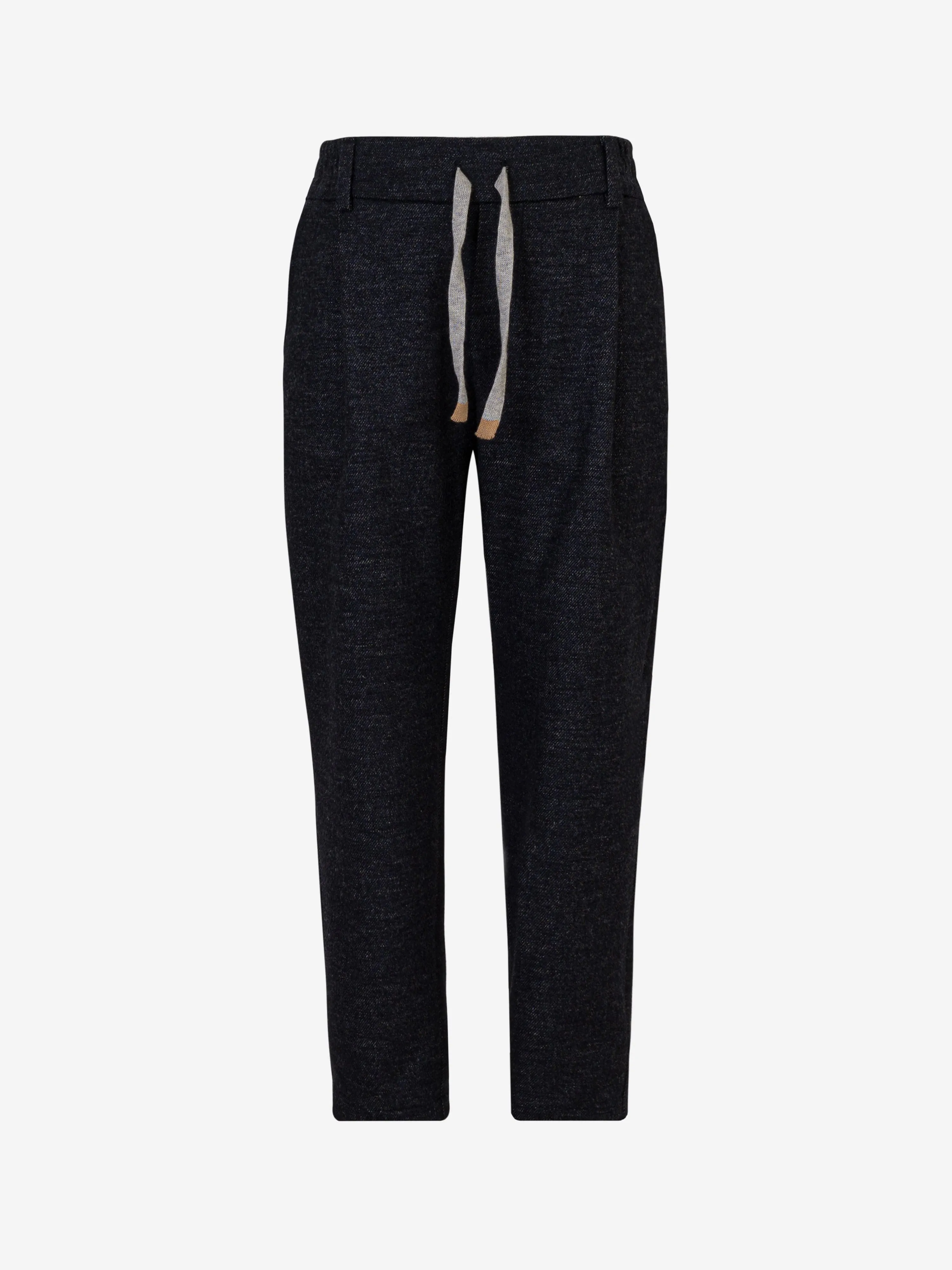 Eleventy Boys Wool Trousers in Navy