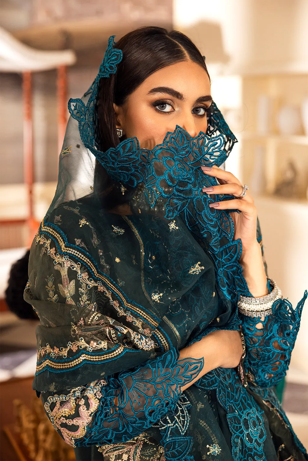 Emaan Adeel Stitched 3 Piece Luxury Prets Collection'2023-LP-06 Inayat