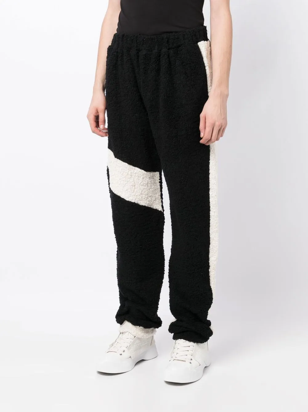 Fleece Texture Two Tone Trousers