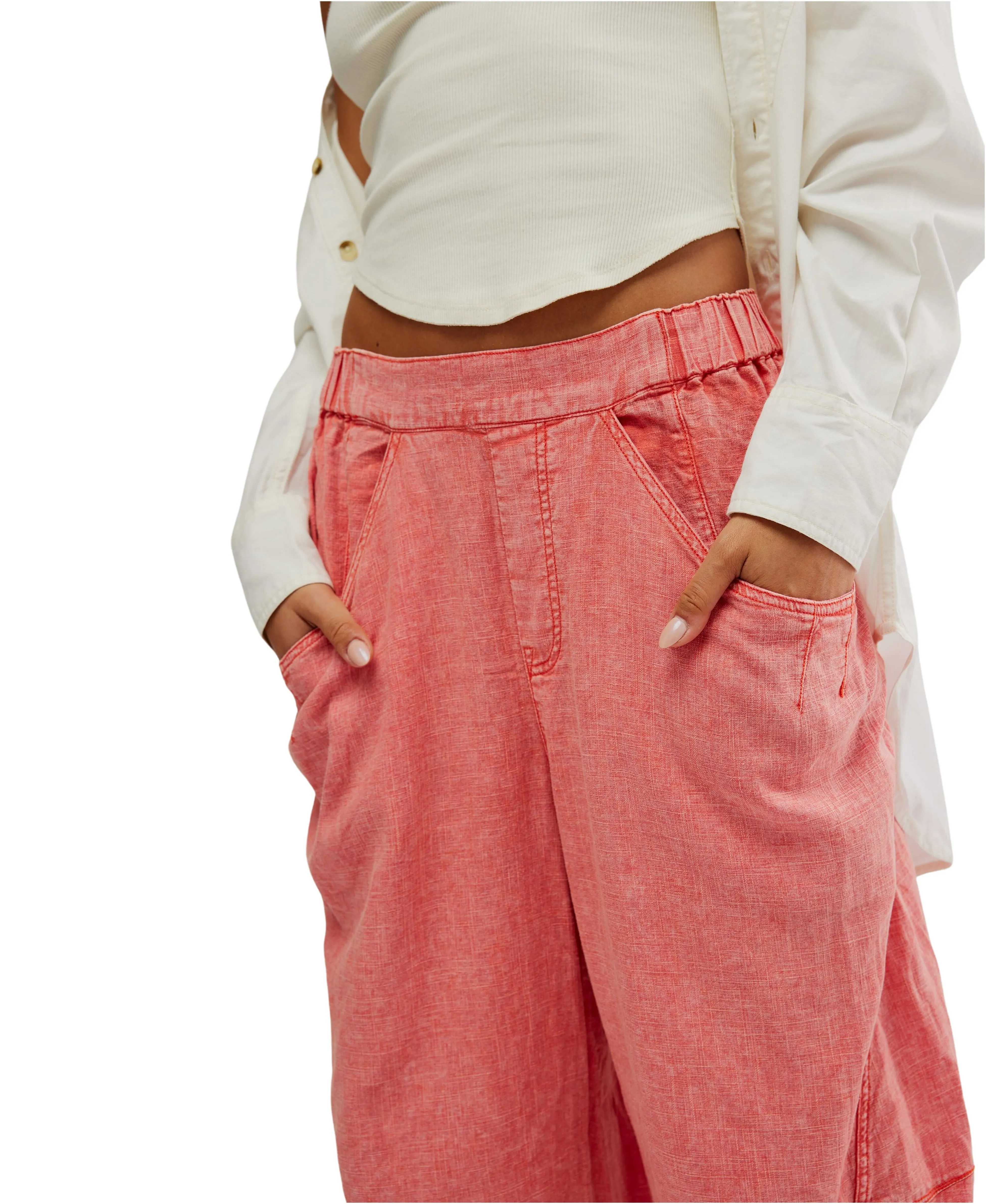 Free People High Road Pull On Barrel Pant