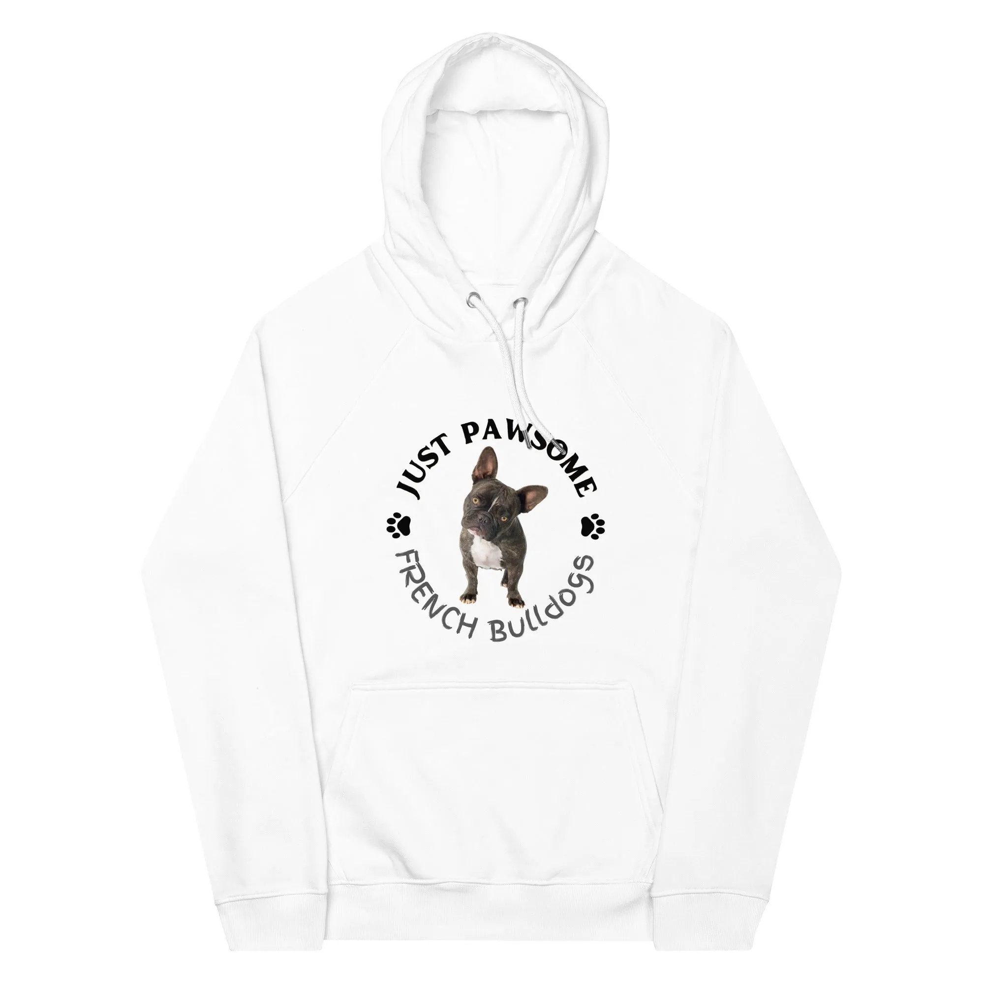 French Bulldogs, unisex raglan hoodie