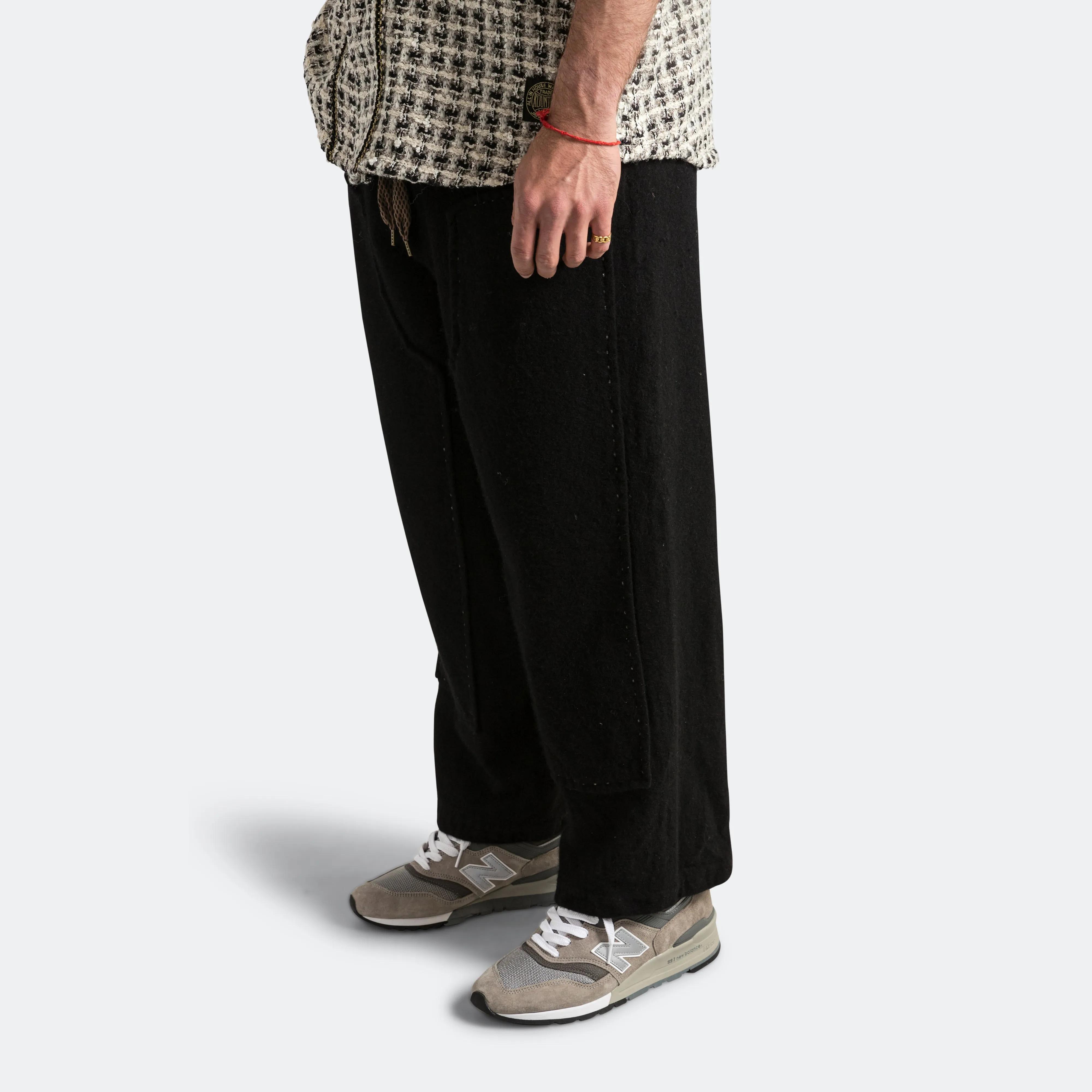 Fulling Wool CASA Pants - Black