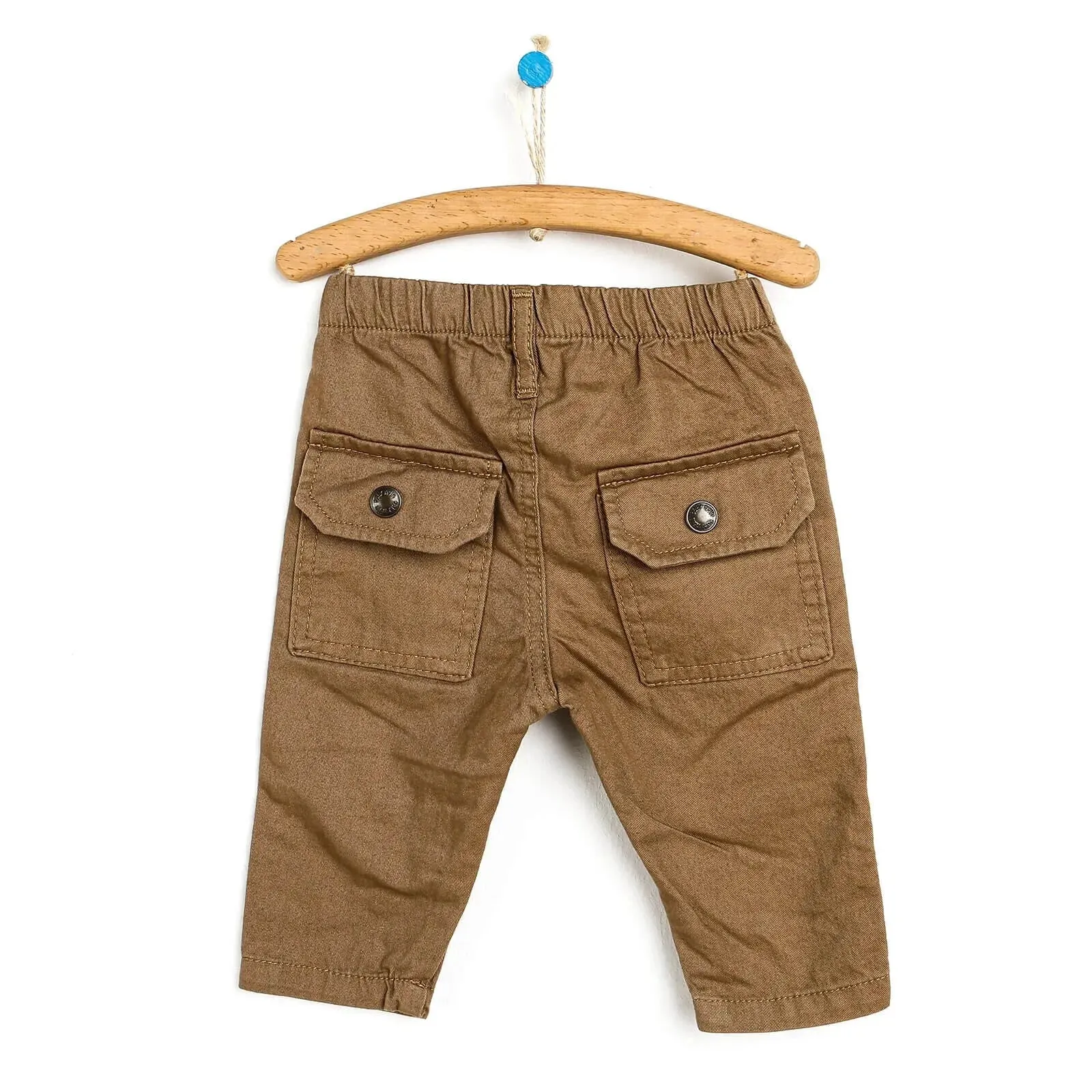 HelloBaby Basic Baby Boy Woven Pants - Light Brown