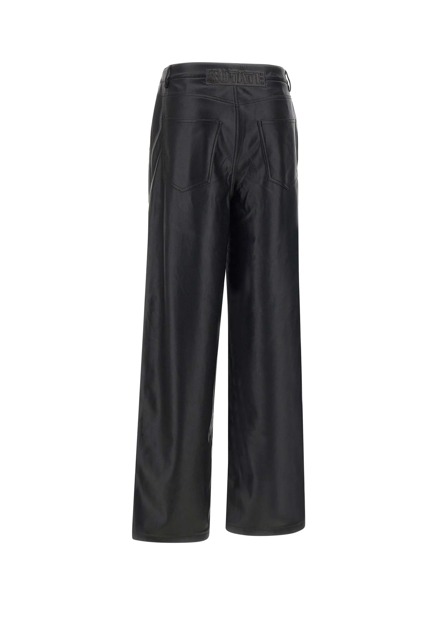 Imitation Leather Five Pocket Trousers