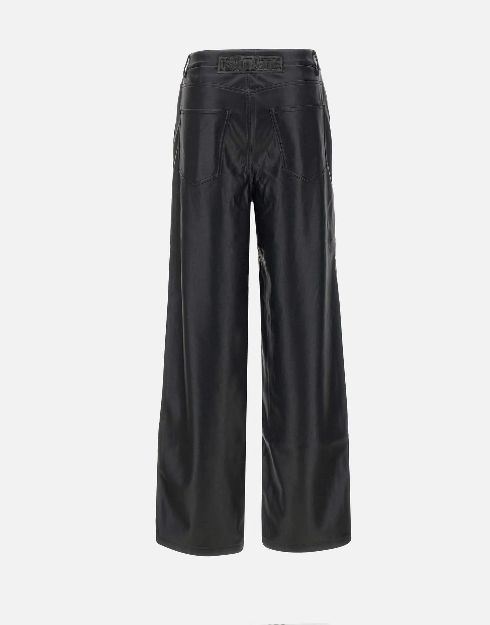 Imitation Leather Five Pocket Trousers