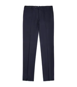 Incotex Regular Doeskin Chino Trousers: Navy