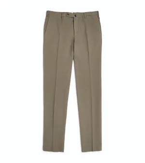 Incotex Regular Doeskin Chino Trousers: Olive