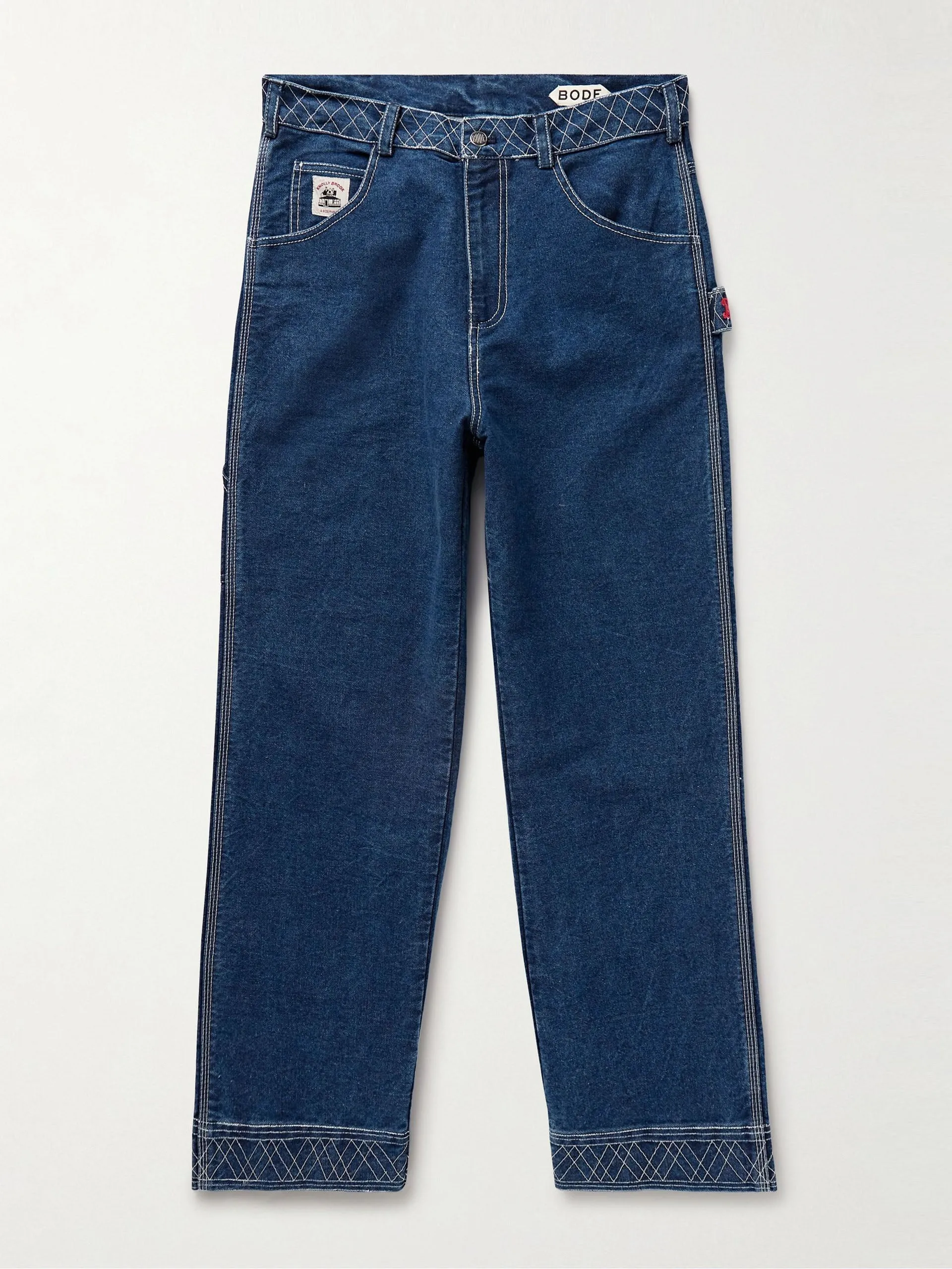 Knolly Brook straight-leg embroidered jeans