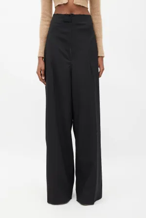 Le Papier Black Wide Trouser