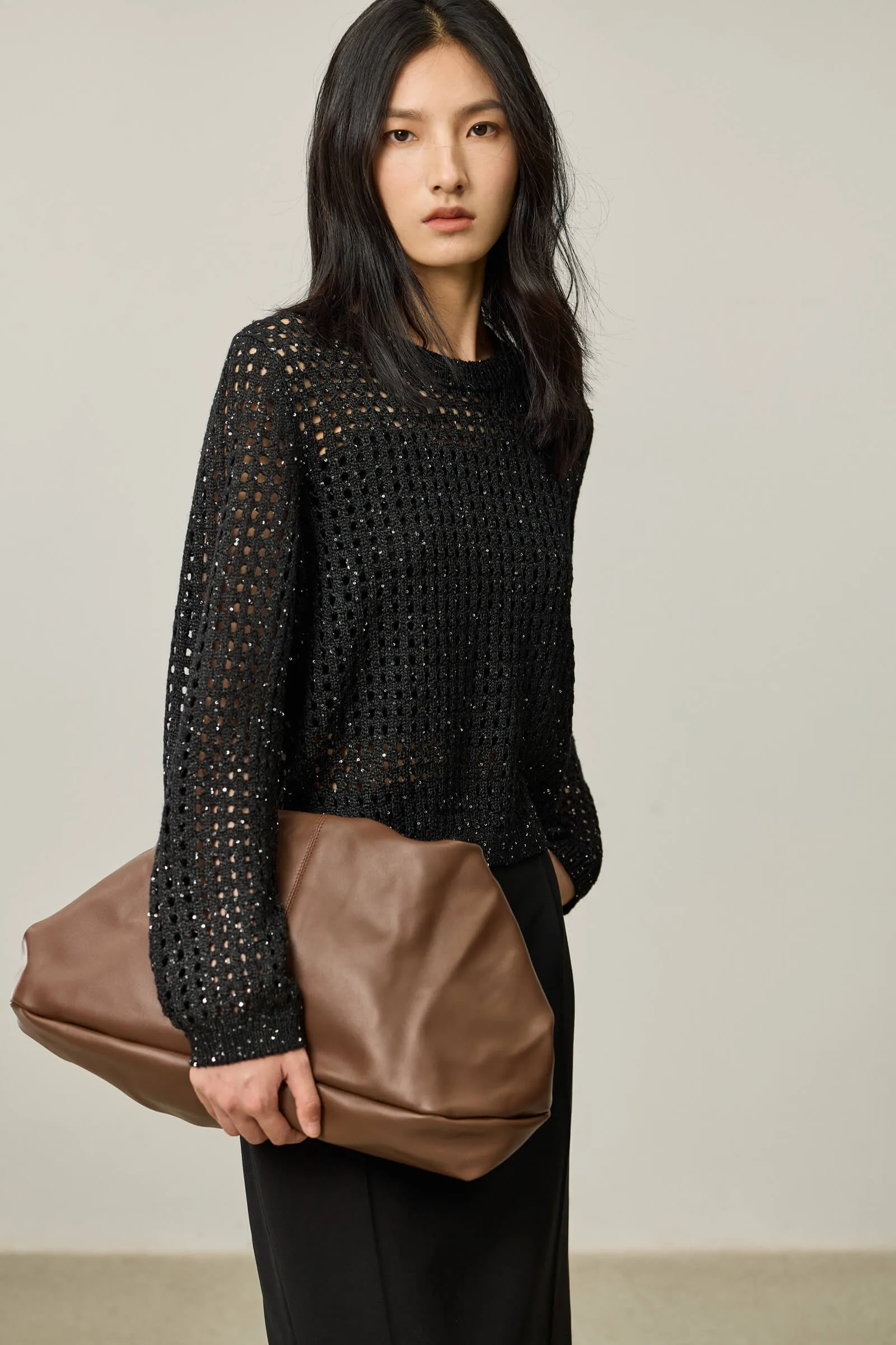 LILY Mesh Sequin Knit