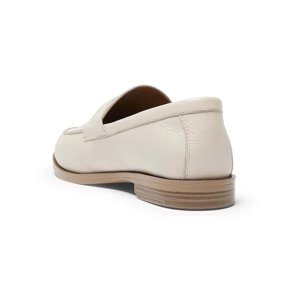 Lola Loafer in Ivory Leather