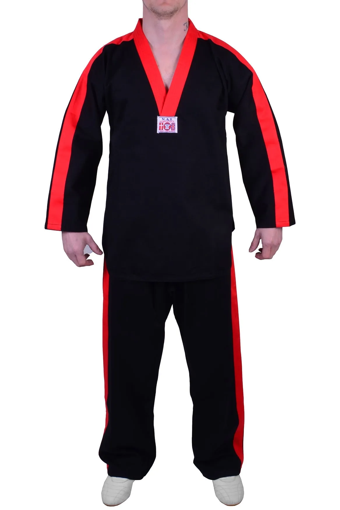 MAR-051 | Black Freestyle Uniform w/ Red Outline