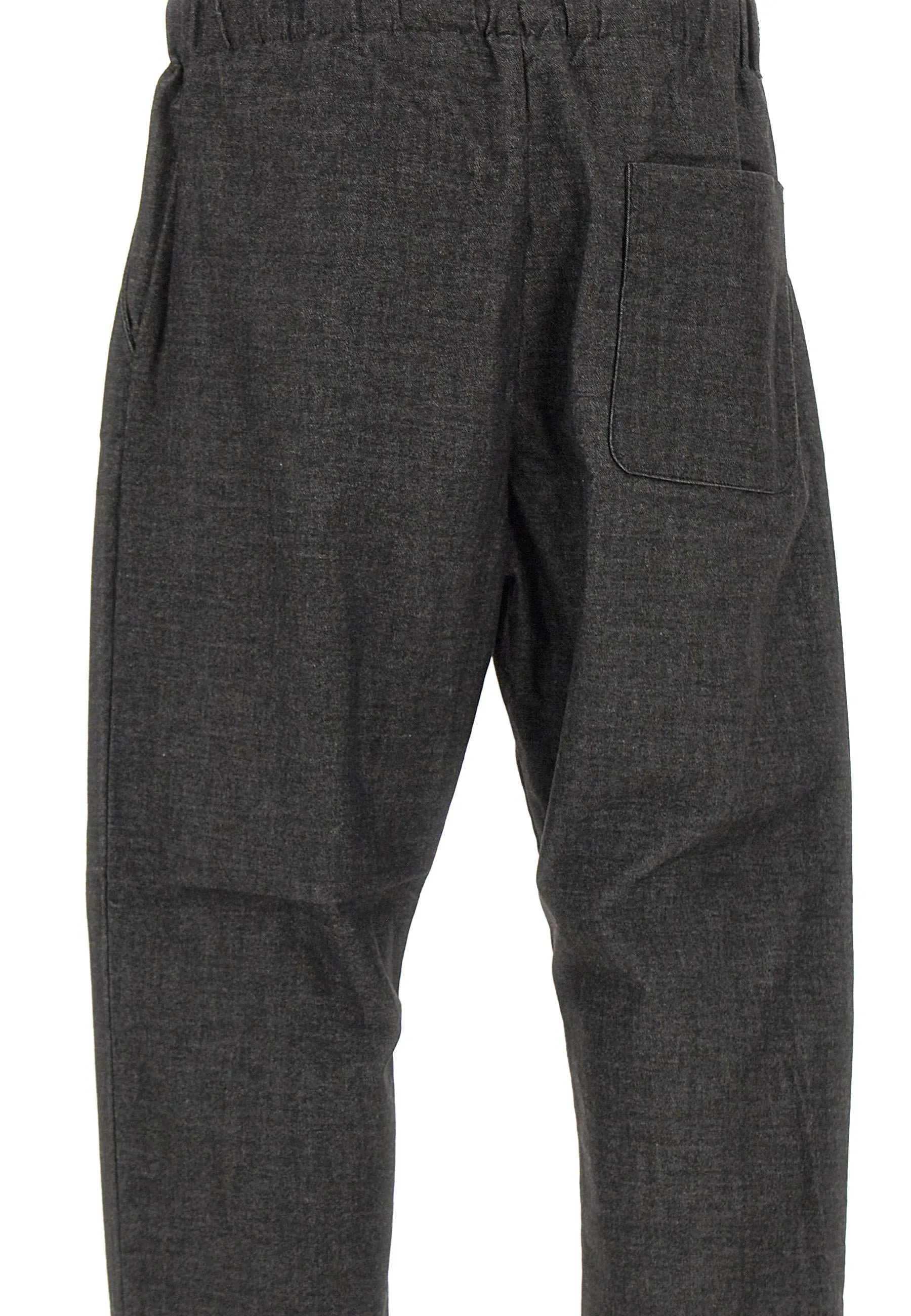 Men's Dark Grey Wide Leg Trousers