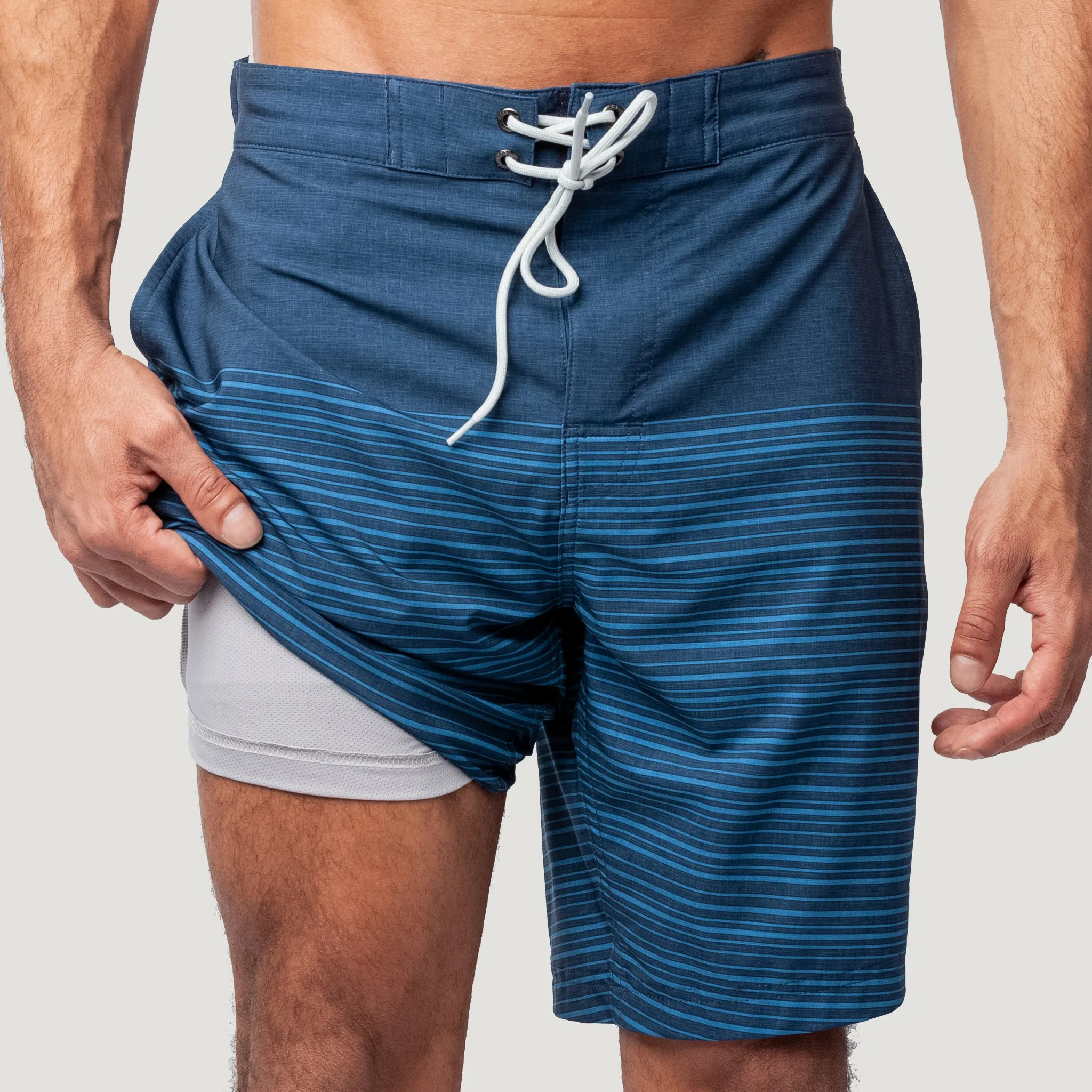 Men's Lake Side Stripe Surf Short