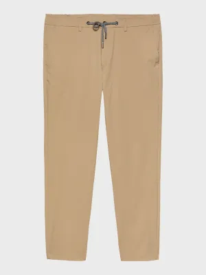 MERSINO MILANO EDITION BEIGE DRAWSTRING TROUSERS - DESIGN IN ITALY