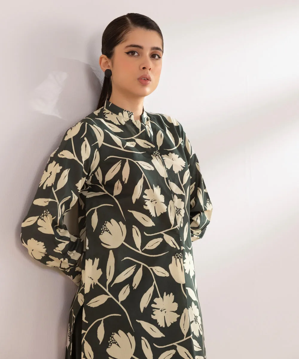 Monochrome '24-2 Piece - Printed Lawn Suit - 00U2Tbw24V43