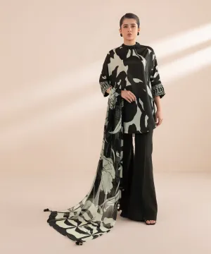 Monochrome '24-3 Piece - Printed Silk Suit - U3Psl24V44Uc