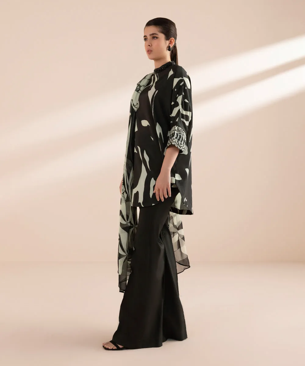 Monochrome '24-3 Piece - Printed Silk Suit - U3Psl24V44Uc