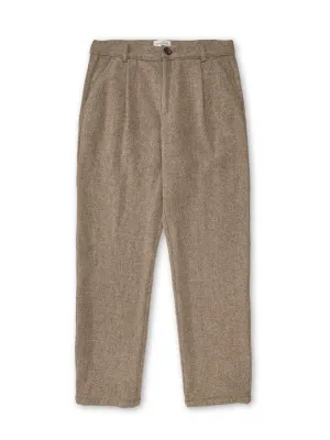 Morton Pleated Trousers Pembury Beige