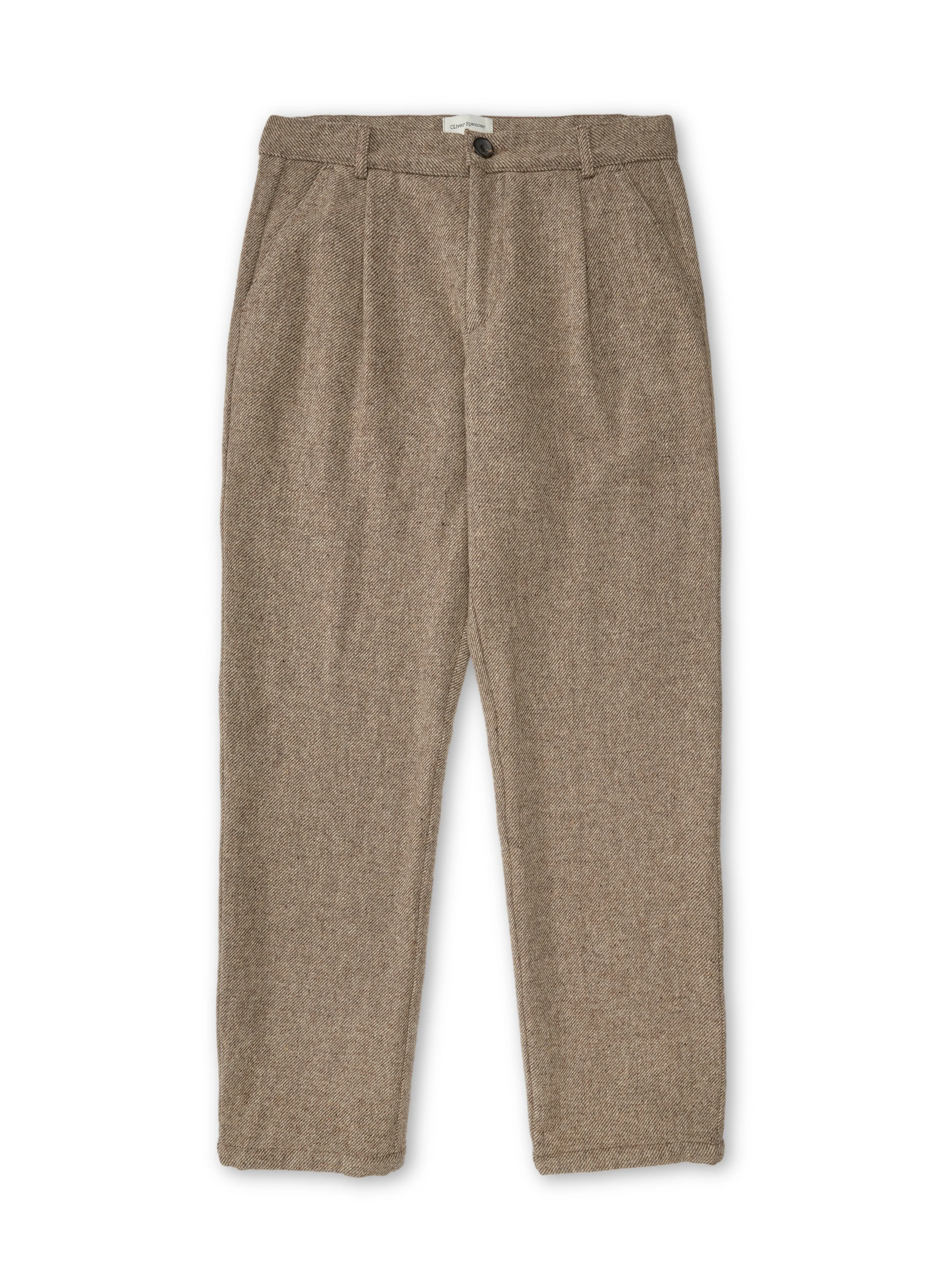 Morton Pleated Trousers Pembury Beige