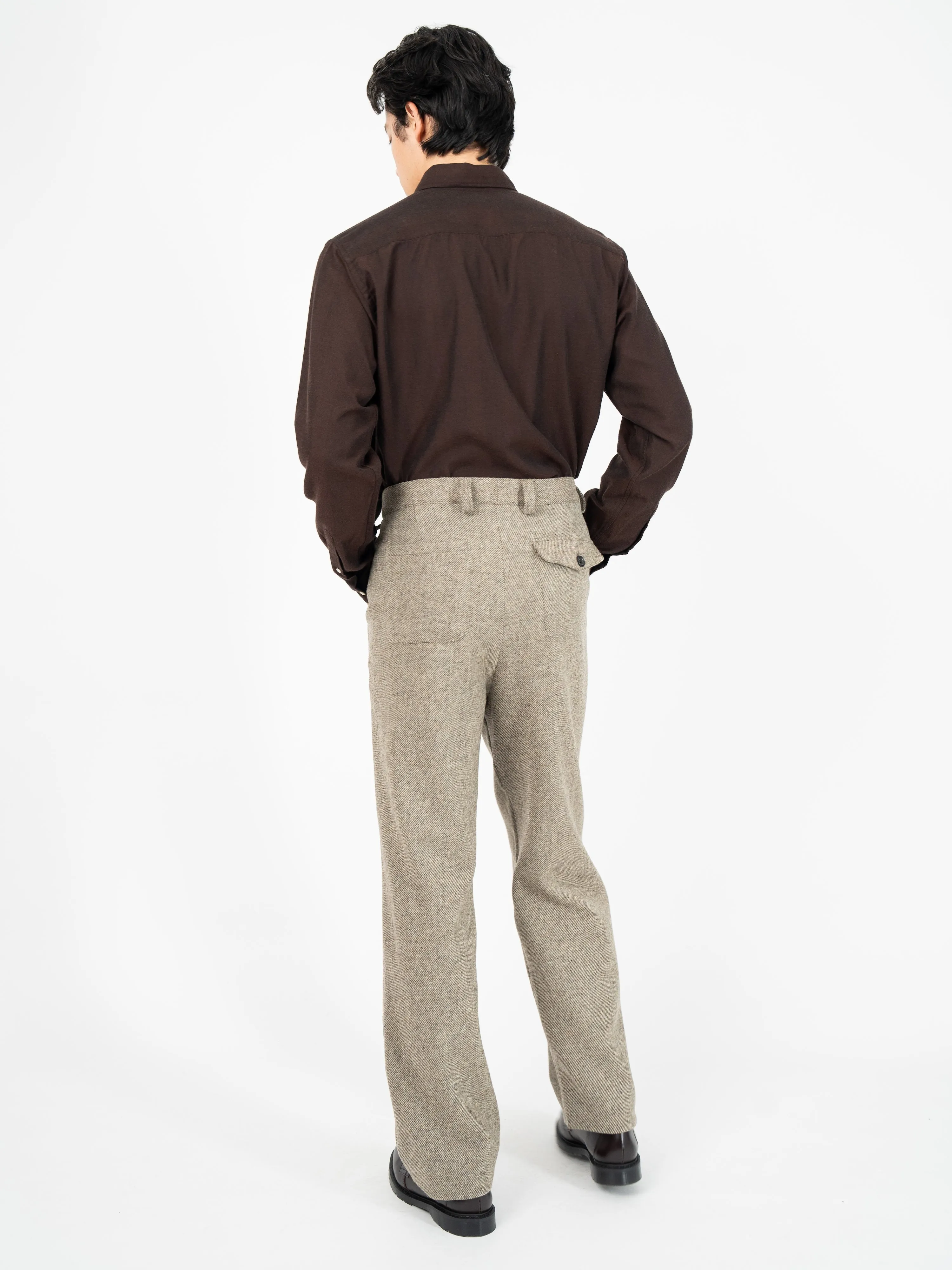 Morton Pleated Trousers Pembury Beige